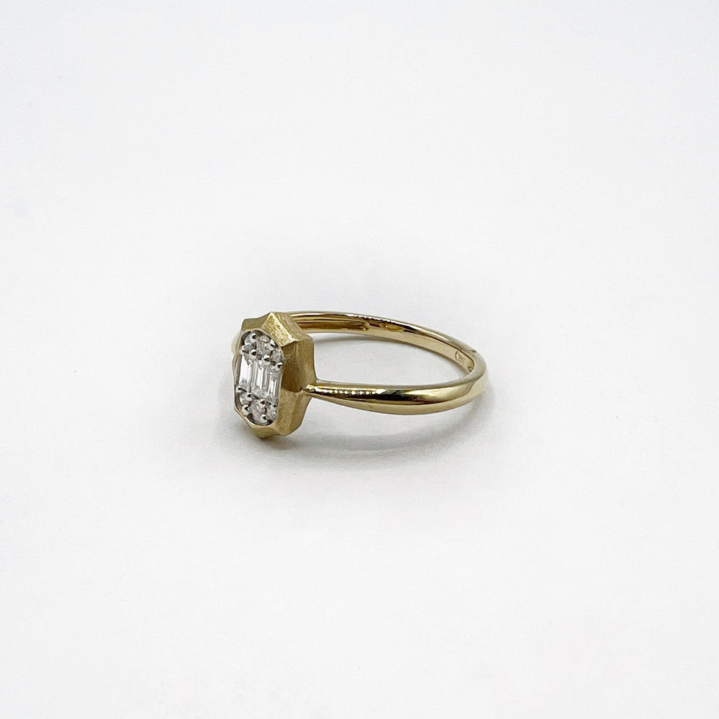 Baguette Diamond Engagement Ring