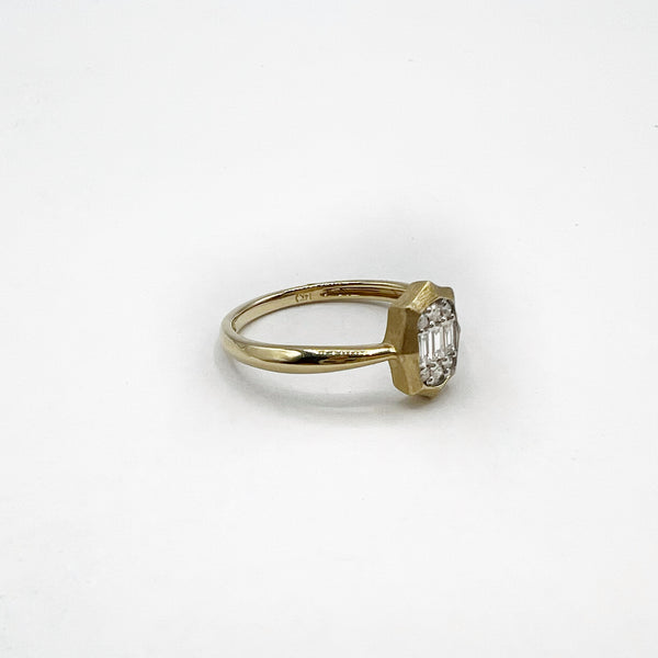 Baguette Diamond Engagement Ring