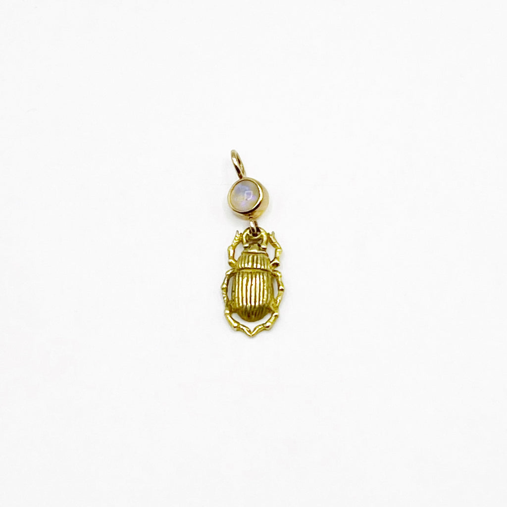 Gold Scrap Opal Charm