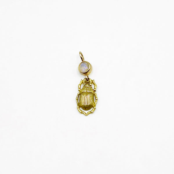 Gold Scrap Opal Charm