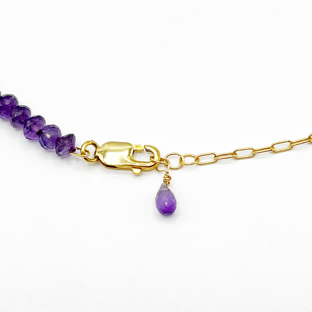 Dazzling Graduated Amethyst Necklace