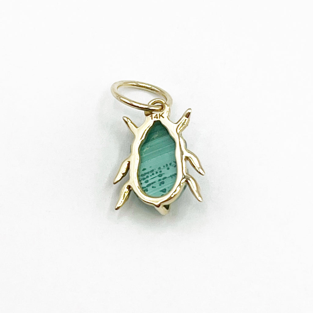 Scarab Malachite Pendant