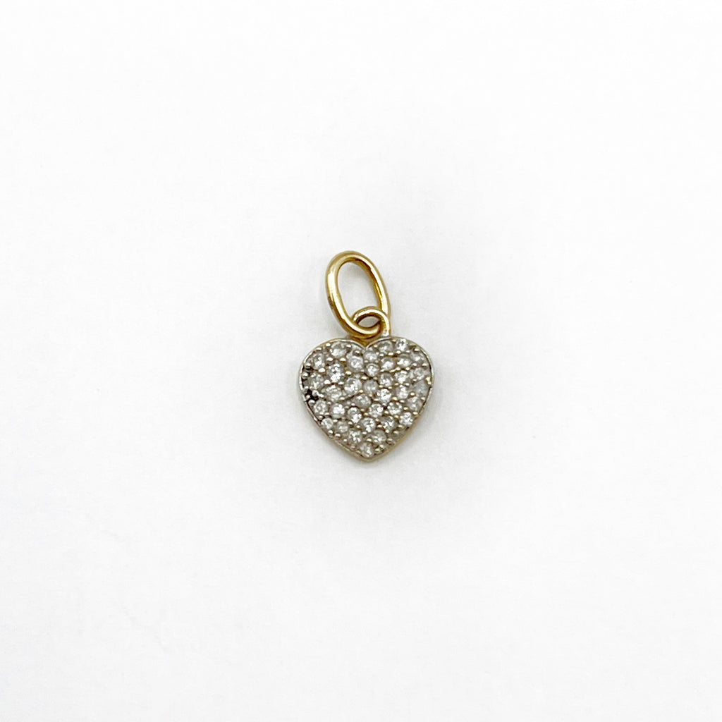 Glittery Diamonds Heart Pendant