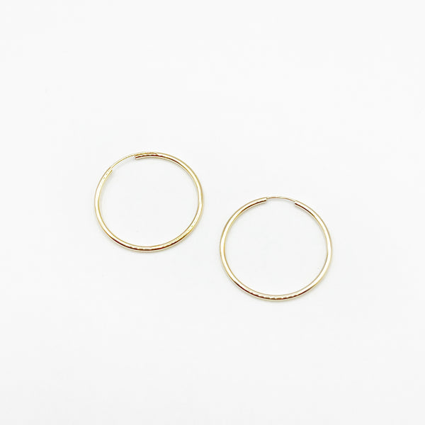 14 Karat Medium Hoops