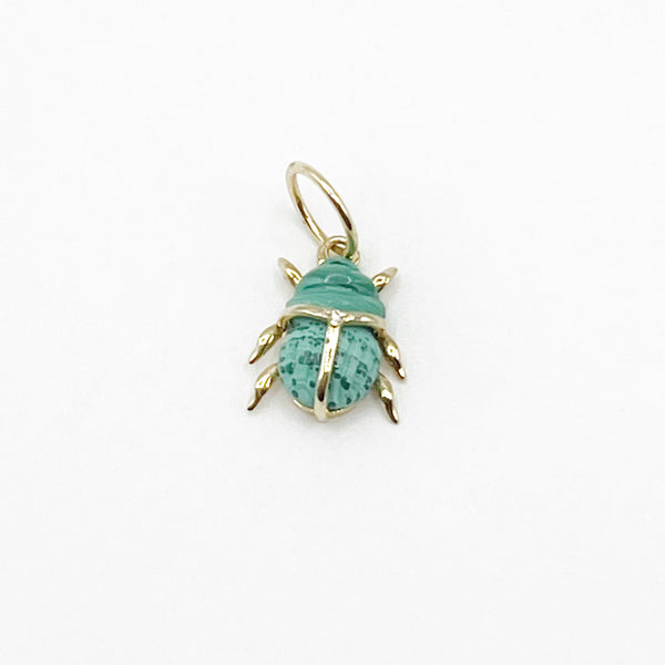 Scarab Malachite Pendant