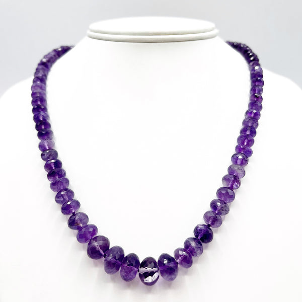 Dazzling Graduated Amethyst Necklace